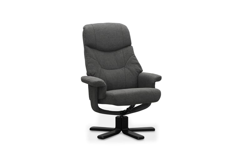 Sunar Fåtölj - Mörkgrå - Möbler - Stolar & fåtöljer - Fåtölj - Fåtölj med fotpall