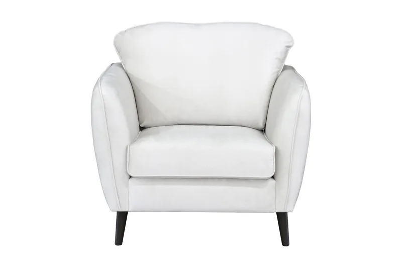 Sundheim Fåtölj, Vit, träben