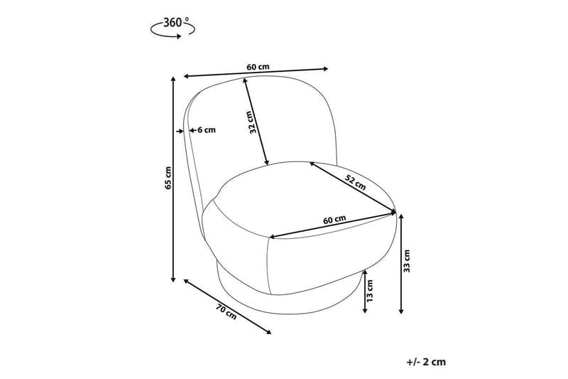 Svängbar fåtölj Aylo - Beige - Möbler - Stolar & fåtöljer - Fåtölj - Fåtölj utan armstöd