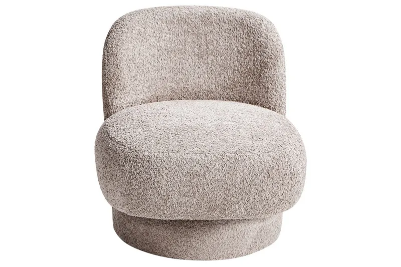 Svängbar fåtölj Aylo - Beige - Möbler - Stolar & fåtöljer - Fåtölj - Fåtölj utan armstöd