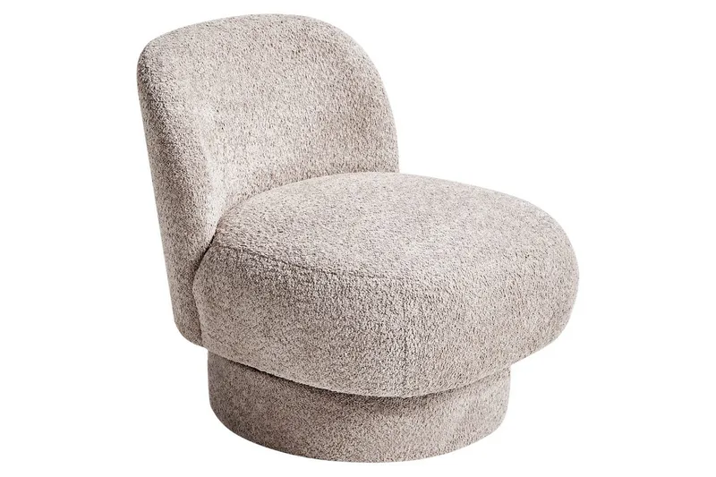 Svängbar fåtölj Aylo - Beige - Möbler - Stolar & fåtöljer - Fåtölj - Fåtölj utan armstöd