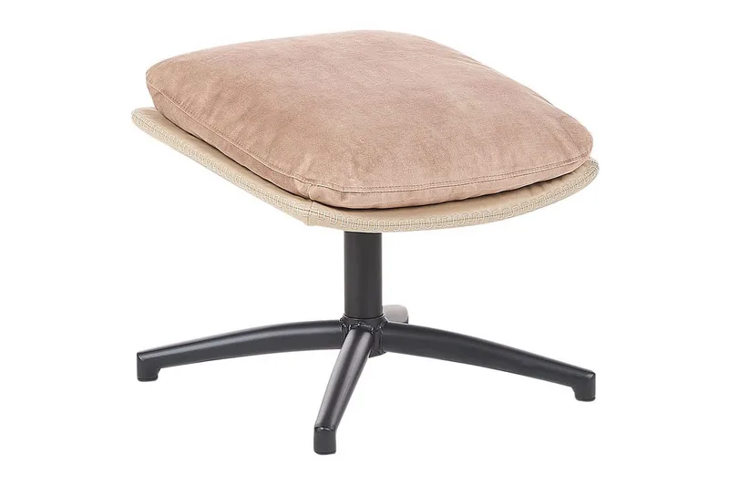 Svängbar fåtölj Eide - Beige, svart - Möbler - Stolar & fåtöljer - Fåtölj - Fåtölj utan armstöd