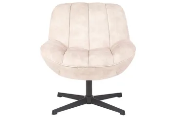 Svängbar fåtölj Lia - Beige, svart - Möbler - Stolar & fåtöljer - Fåtölj - Fåtölj utan armstöd