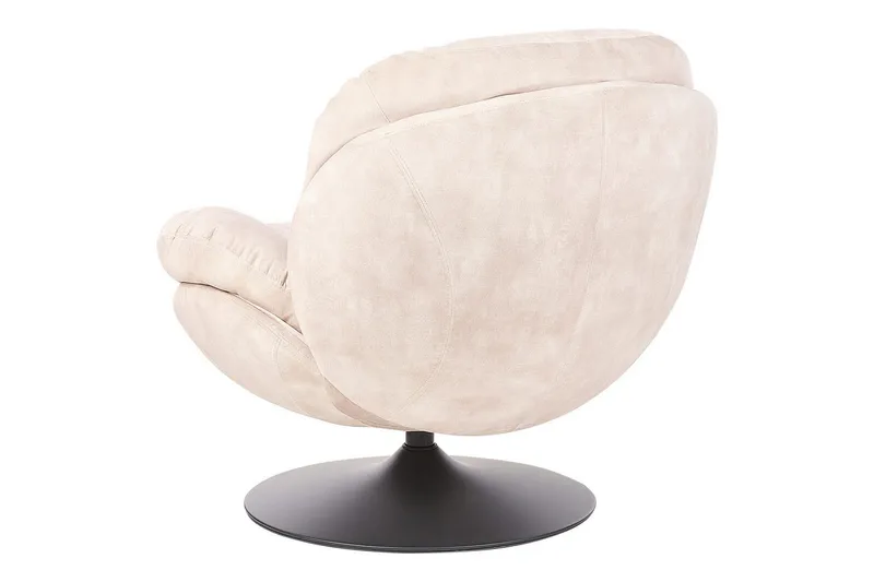 Svängbar fåtölj Nolvik - Beige, svart - Möbler - Stolar & fåtöljer - Fåtölj - Fåtölj utan armstöd