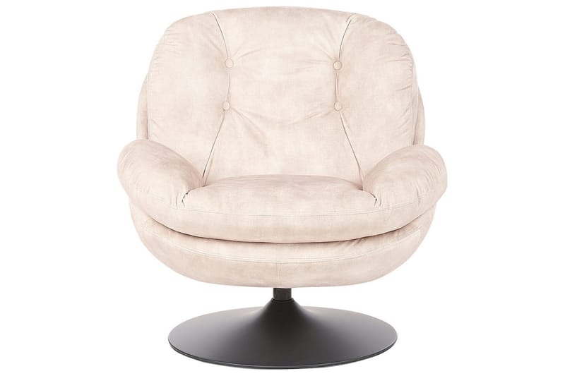Svängbar fåtölj Nolvik - Beige, svart - Möbler - Stolar & fåtöljer - Fåtölj - Fåtölj utan armstöd