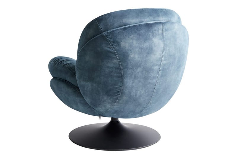 Svängbar fåtölj Nolvik - Blå, Svart - Möbler - Stolar & fåtöljer - Fåtölj - Fåtölj utan armstöd