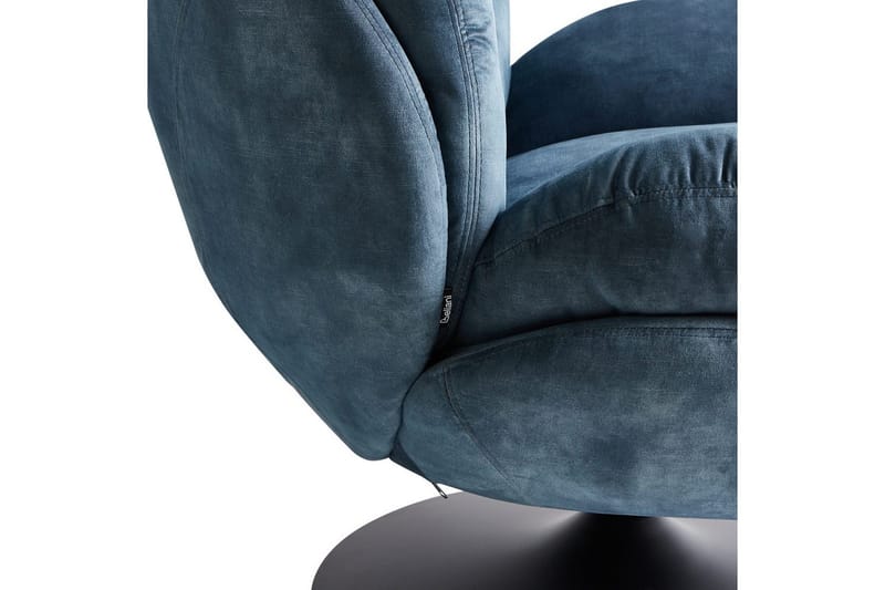 Svängbar fåtölj Nolvik - Blå, Svart - Möbler - Stolar & fåtöljer - Fåtölj - Fåtölj utan armstöd