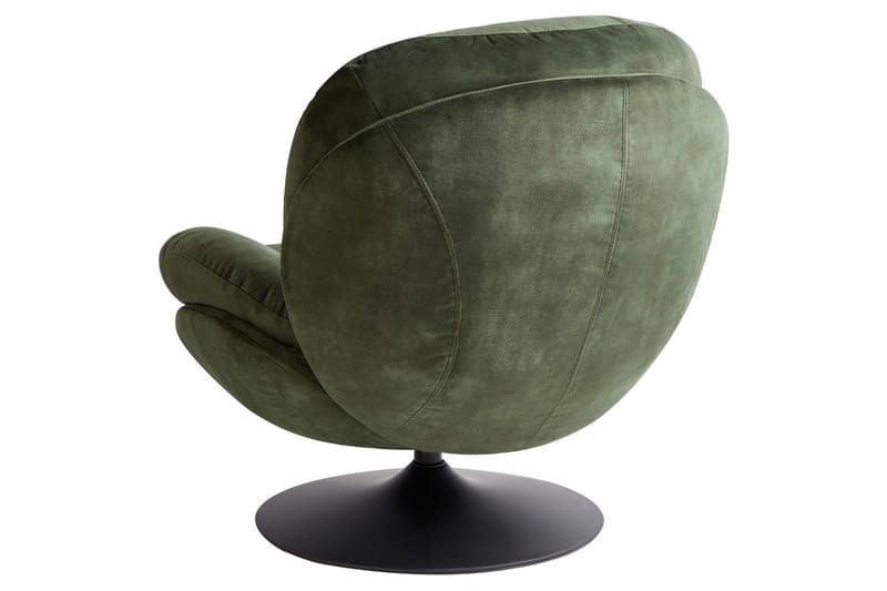 Svängbar fåtölj Nolvik - Grön, Svart - Möbler - Stolar & fåtöljer - Fåtölj - Fåtölj utan armstöd