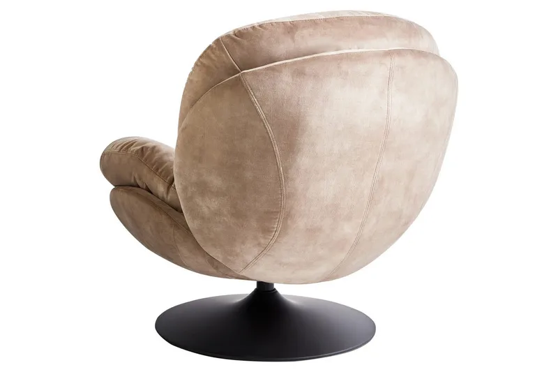 Svängbar fåtölj Nolvik - Sandbeige, svart - Möbler - Stolar & fåtöljer - Fåtölj - Fåtölj utan armstöd