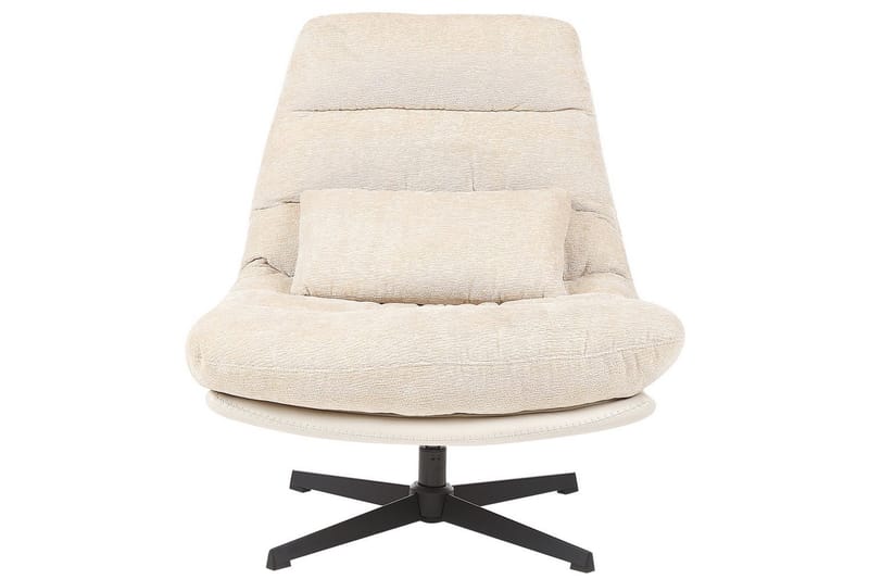 Svängbar fåtölj Tovik - Beige, svart - Möbler - Stolar & fåtöljer - Fåtölj - Fåtölj utan armstöd