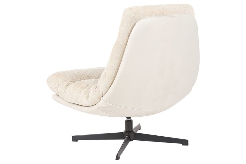 Svängbar fåtölj Tovik - Beige, svart - Möbler - Stolar & fåtöljer - Fåtölj - Fåtölj utan armstöd