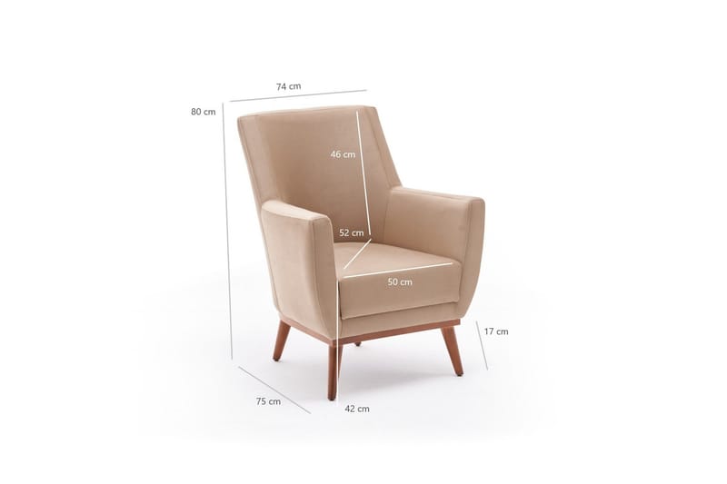 Temuka Fåtölj - Cream - Möbler - Stolar & fåtöljer - Fåtölj