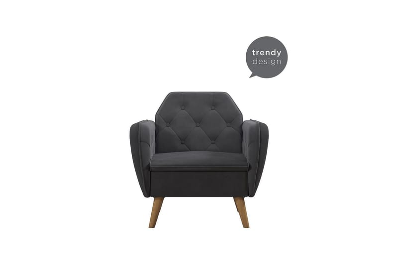 Teresa Fåtölj Grå/Sammet - Novogratz - Möbler - Stolar & fåtöljer - Fåtölj