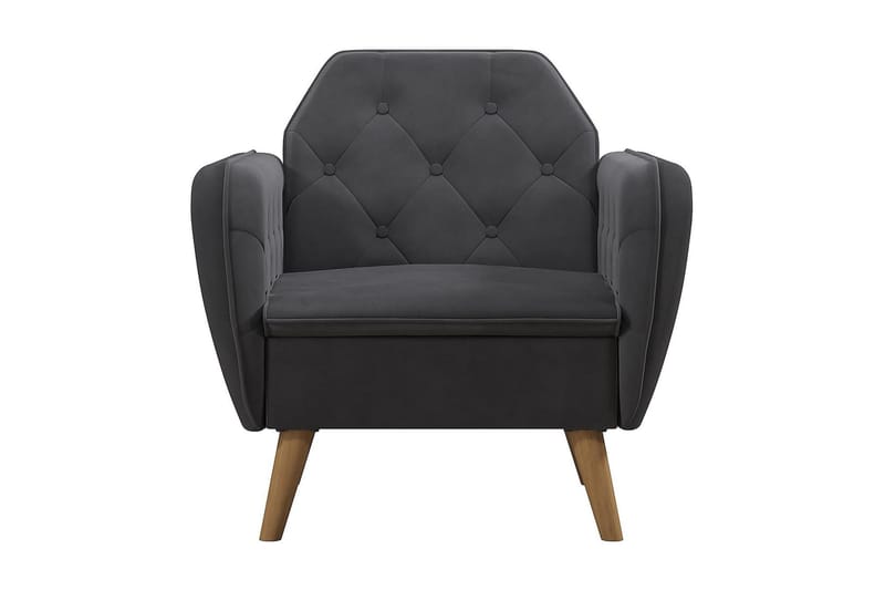 Teresa Fåtölj Grå/Sammet - Novogratz - Möbler - Stolar & fåtöljer - Fåtölj