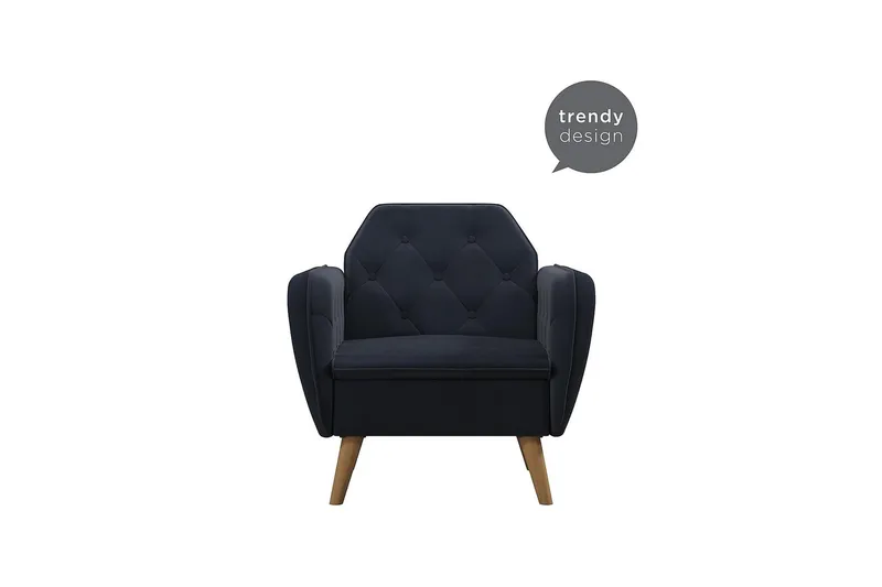 Teresa Fåtölj Sammet/Blå - Novogratz - Möbler - Stolar & fåtöljer - Fåtölj