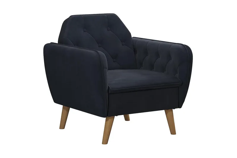 Teresa Fåtölj Sammet/Blå, Novogratz