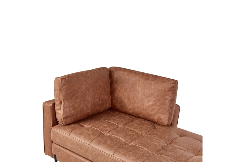 Toliman Schäslong 172 cm Vänster - Brun/Svart - Möbler - Stolar & fåtöljer - Fåtölj - Schäslongfåtölj & divanfåtölj