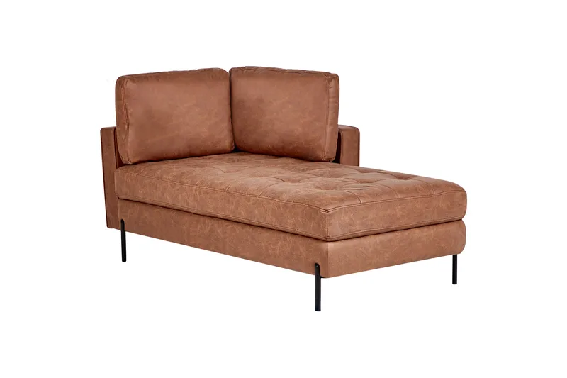 Toliman Schäslong 172 cm Vänster - Brun/Svart - Möbler - Stolar & fåtöljer - Fåtölj - Schäslongfåtölj & divanfåtölj