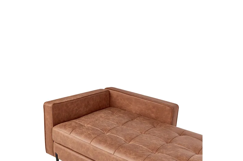 Toliman Schäslong 172 cm Vänster - Brun/Svart - Möbler - Stolar & fåtöljer - Fåtölj - Schäslongfåtölj & divanfåtölj