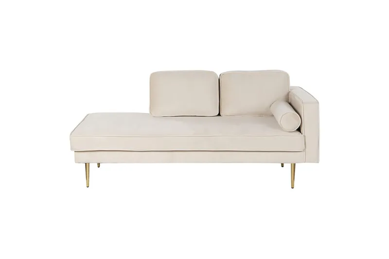 Topo Schäslong 171 cm Höger, Beige/Guld