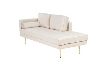 Topo Schäslong 171 cm Vänster - Beige/Guld - Möbler - Stolar & fåtöljer - Fåtölj - Schäslongfåtölj & divanfåtölj