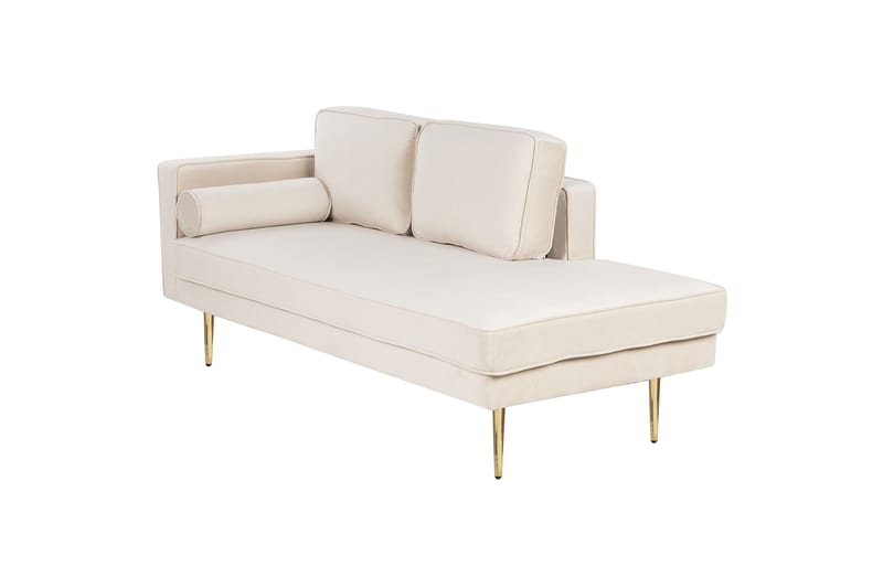 Topo Schäslong 171 cm Vänster - Beige/Guld - Möbler - Stolar & fåtöljer - Fåtölj - Schäslongfåtölj & divanfåtölj