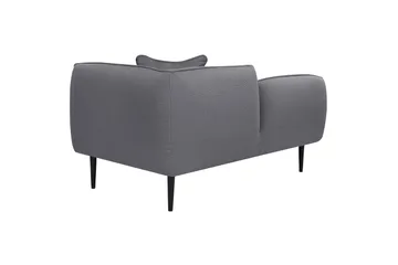 Toyoki Schäslong 138 cm H öger - Svart/Grå - Möbler - Stolar & fåtöljer - Fåtölj - Schäslongfåtölj & divanfåtölj