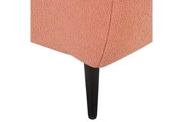 Toyoki Schäslong 138 cm Höger - Svart/Rosa - Möbler - Stolar & fåtöljer - Fåtölj - Schäslongfåtölj & divanfåtölj