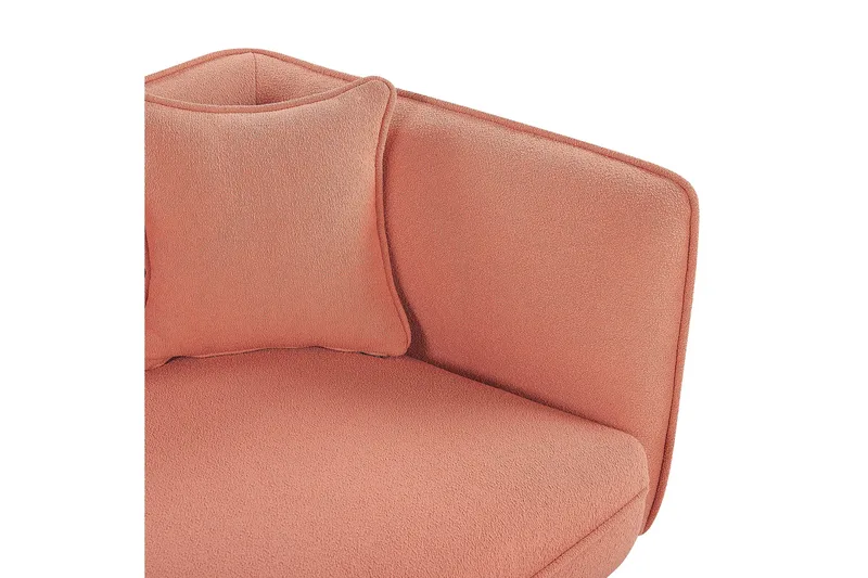 Toyoki Schäslong 138 cm Höger - Svart/Rosa - Möbler - Stolar & fåtöljer - Fåtölj - Schäslongfåtölj & divanfåtölj