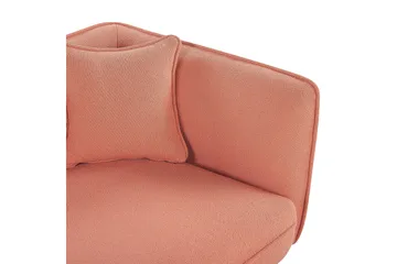 Toyoki Schäslong 138 cm Höger - Svart/Rosa - Möbler - Stolar & fåtöljer - Fåtölj - Schäslongfåtölj & divanfåtölj