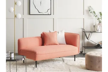 Toyoki Schäslong 138 cm Höger - Svart/Rosa - Möbler - Stolar & fåtöljer - Fåtölj - Schäslongfåtölj & divanfåtölj