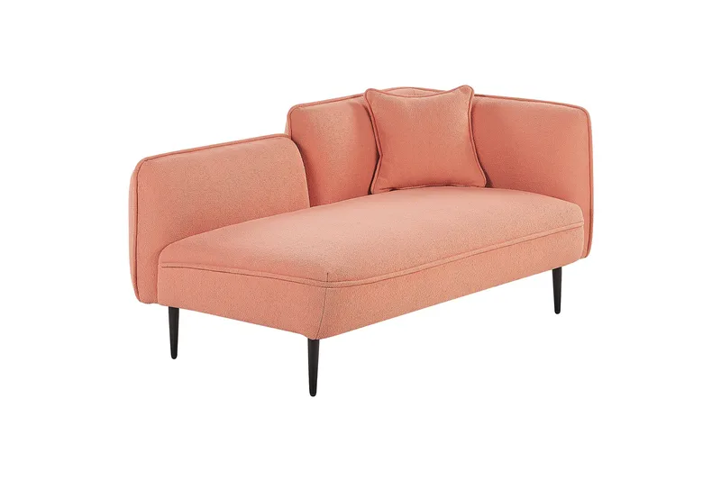 Toyoki Schäslong 138 cm Höger - Svart/Rosa - Möbler - Stolar & fåtöljer - Fåtölj - Schäslongfåtölj & divanfåtölj