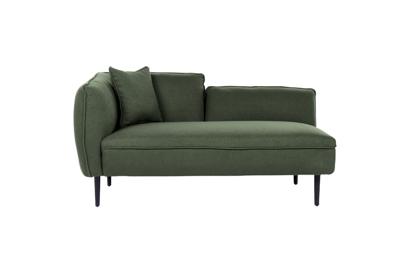 Toyoki Schäslong 138 cm Vänster - Svart/Grön - Möbler - Stolar & fåtöljer - Fåtölj - Schäslongfåtölj & divanfåtölj