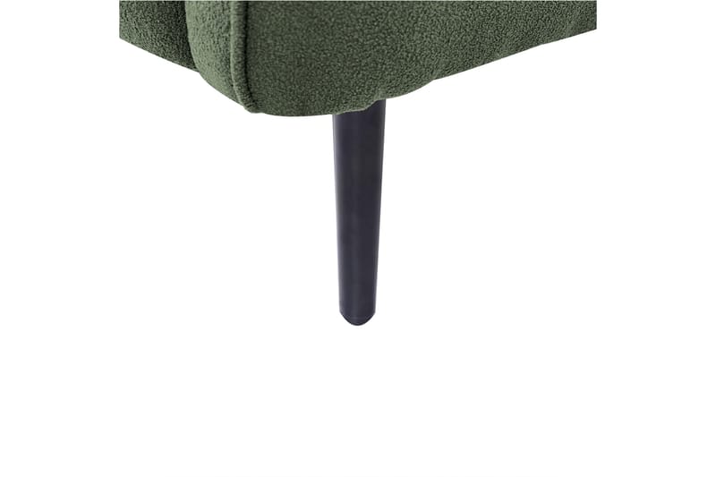Toyoki Schäslong 138 cm Vänster - Svart/Grön - Möbler - Stolar & fåtöljer - Fåtölj - Schäslongfåtölj & divanfåtölj