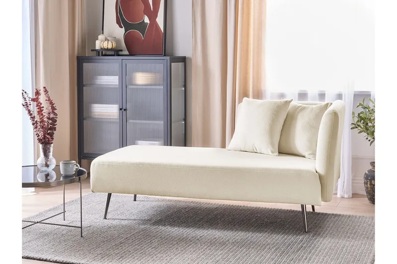 Toyoko Schäslong 156 cm Höger - Svart/Vit - Möbler - Stolar & fåtöljer - Fåtölj - Schäslongfåtölj & divanfåtölj