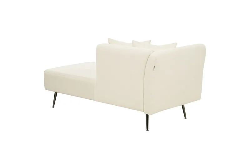 Toyoko Schäslong 156 cm Vänster - Svart/Vit - Möbler - Stolar & fåtöljer - Fåtölj - Schäslongfåtölj & divanfåtölj