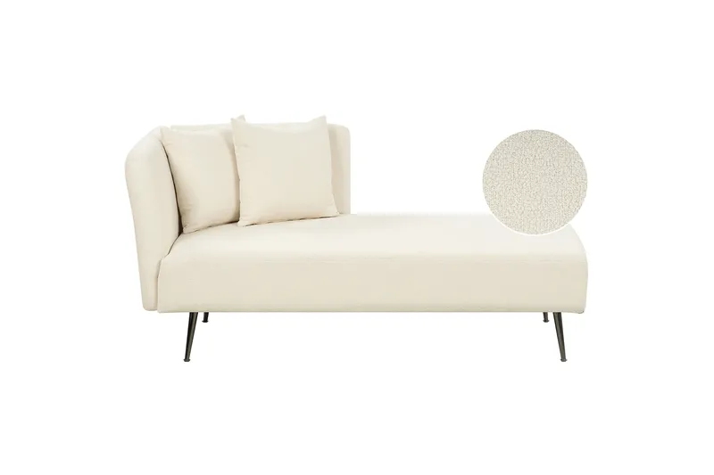 Toyoko Schäslong 156 cm Vänster - Svart/Vit - Möbler - Stolar & fåtöljer - Fåtölj - Schäslongfåtölj & divanfåtölj