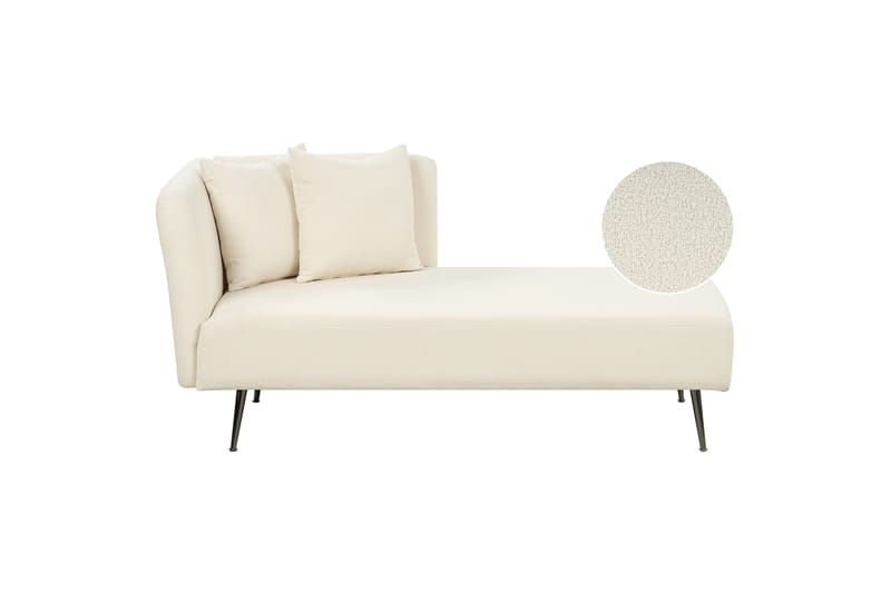 Toyoko Schäslong 156 cm Vänster - Svart/Vit - Möbler - Stolar & fåtöljer - Fåtölj - Schäslongfåtölj & divanfåtölj