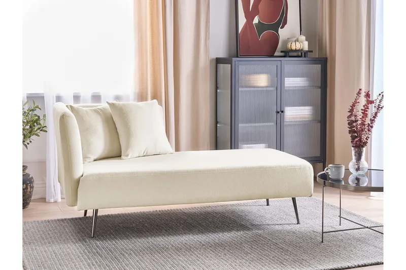 Toyoko Schäslong 156 cm Vänster - Svart/Vit - Möbler - Stolar & fåtöljer - Fåtölj - Schäslongfåtölj & divanfåtölj