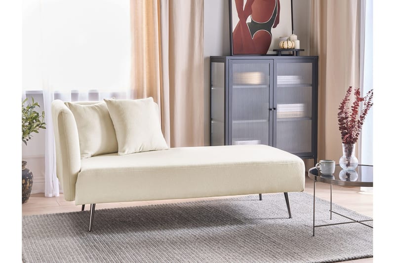 Toyoko Schäslong 156 cm Vänster - Svart/Vit - Möbler - Stolar & fåtöljer - Fåtölj - Schäslongfåtölj & divanfåtölj