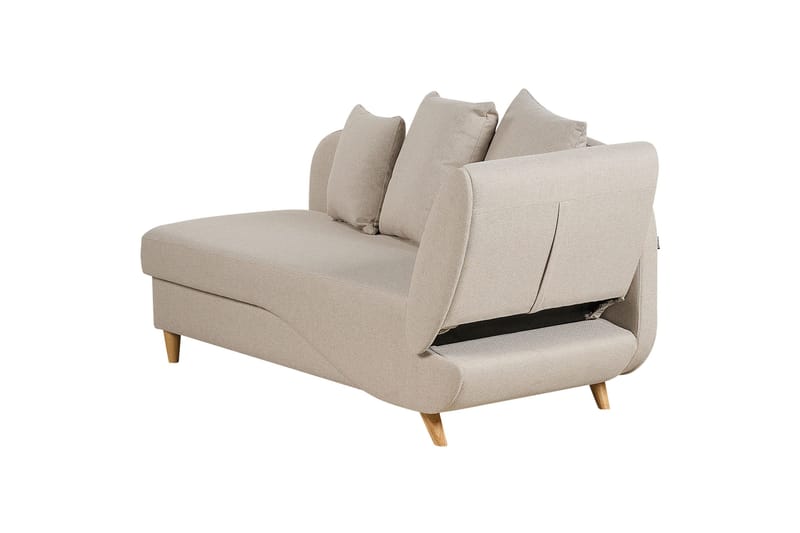 Trehan Schäslong 157 cm Höger - Beige - Möbler - Stolar & fåtöljer - Fåtölj - Schäslongfåtölj & divanfåtölj