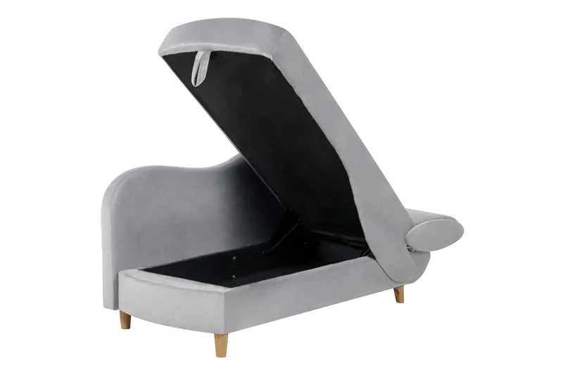 Trehan Schäslong 157 cm Höger - Grå - Möbler - Stolar & fåtöljer - Fåtölj - Schäslongfåtölj & divanfåtölj