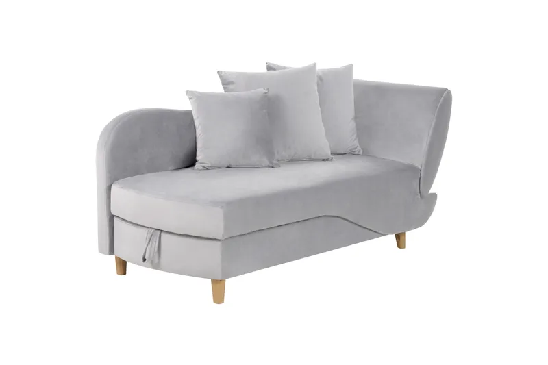 Trehan Schäslong 157 cm Höger - Grå - Möbler - Stolar & fåtöljer - Fåtölj - Schäslongfåtölj & divanfåtölj