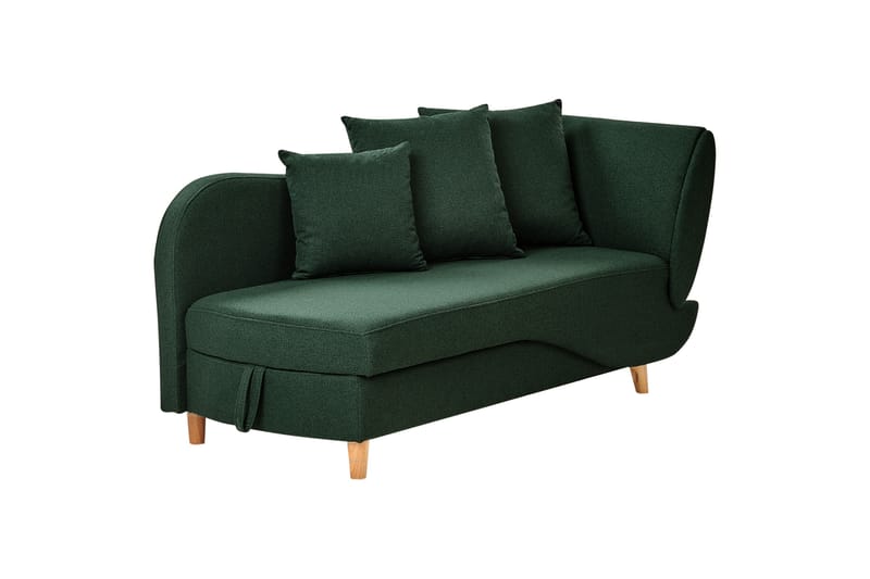 Trehan Schäslong 157 cm Höger - Grön - Möbler - Stolar & fåtöljer - Fåtölj - Schäslongfåtölj & divanfåtölj
