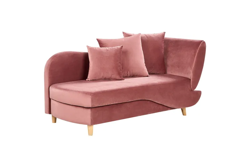 Trehan Schäslong 157 cm Höger - Rosa - Möbler - Stolar & fåtöljer - Fåtölj - Schäslongfåtölj & divanfåtölj