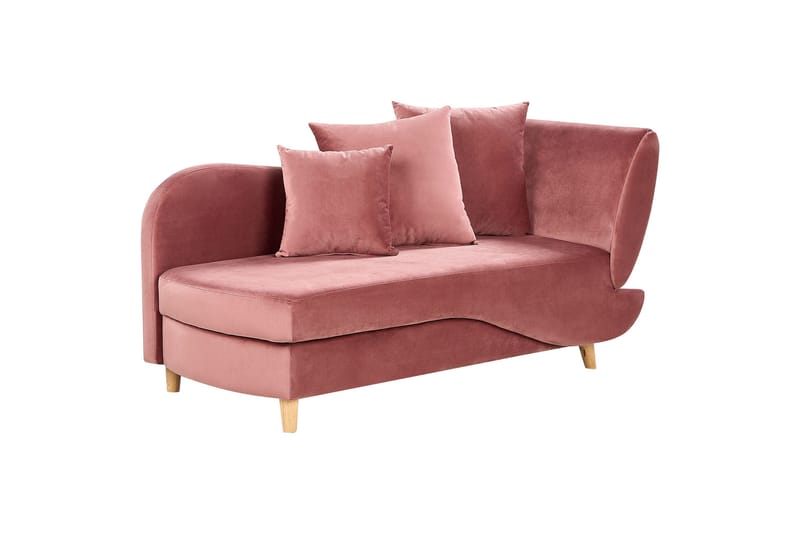 Trehan Schäslong 157 cm Höger - Rosa - Möbler - Stolar & fåtöljer - Fåtölj - Schäslongfåtölj & divanfåtölj