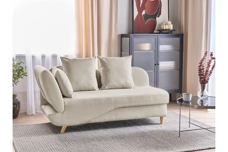 Trehan Schäslong 157 cm Vänster - Beige - Möbler - Stolar & fåtöljer - Fåt ölj - Schäslongfåtölj & divanfåtölj