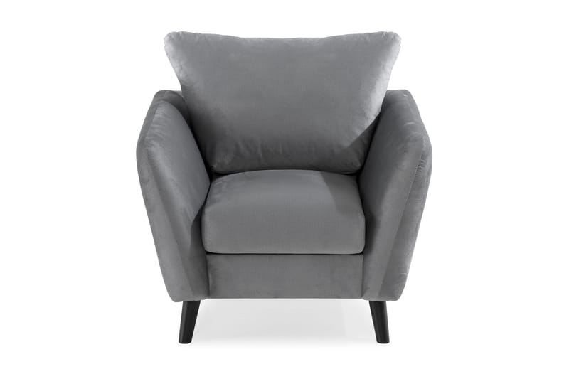 Trend Fåtölj - Ljusgrå Sammet - Möbler - Stolar & fåtöljer - Fåtölj
