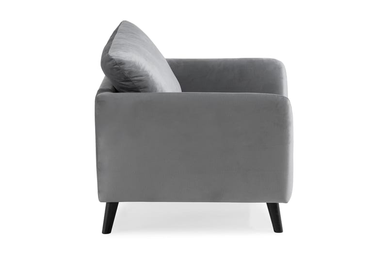 Trend Fåtölj - Ljusgrå Sammet - Möbler - Stolar & fåtöljer - Fåtölj