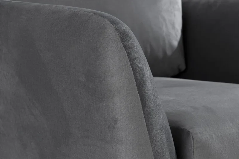 Trend Fåtölj - Ljusgrå Sammet - Möbler - Stolar & fåtöljer - Fåtölj